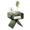 Acrylic Nightstand Side Table Green Clear Bedside Table with Shelf